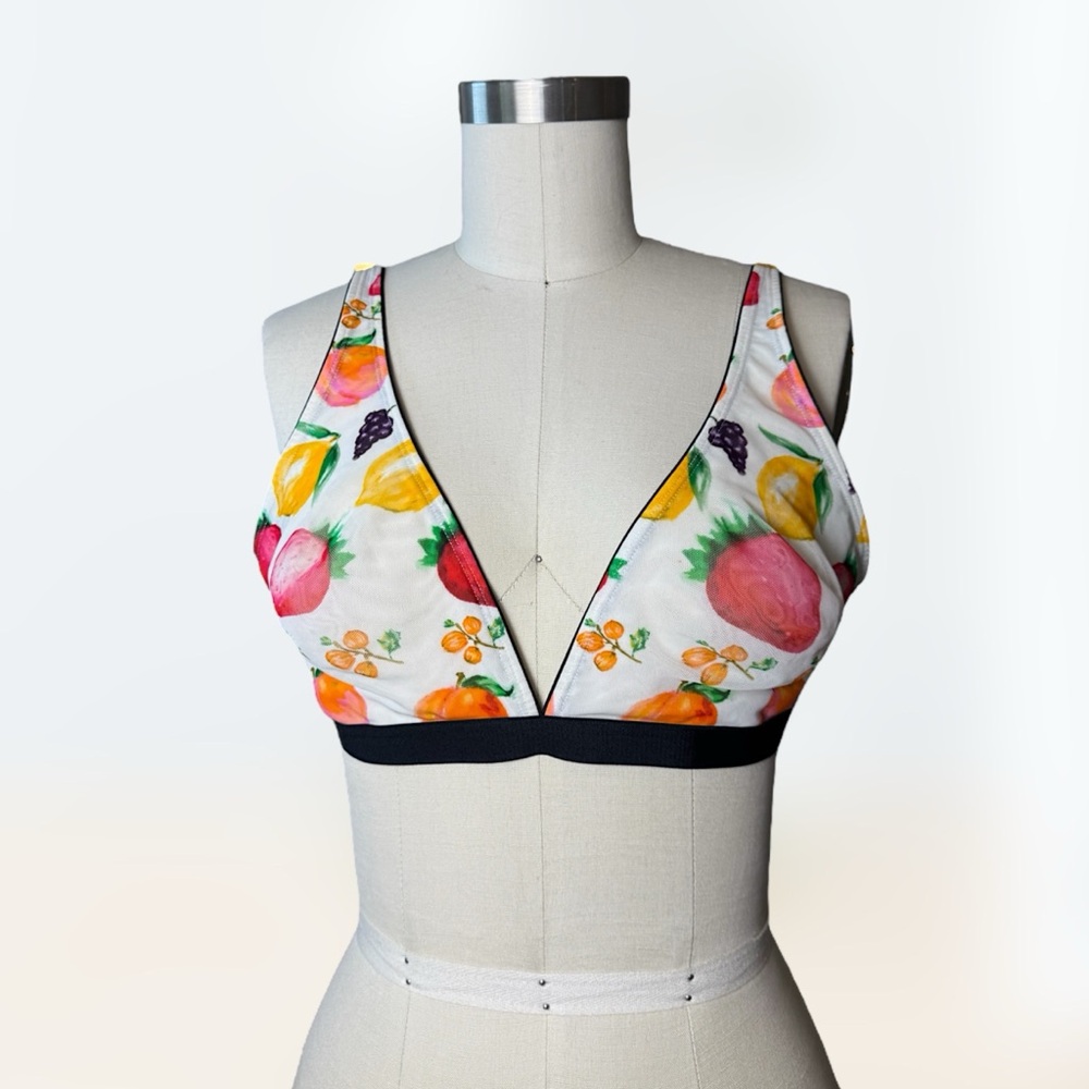 Parade Fruit Print Women's Bralette